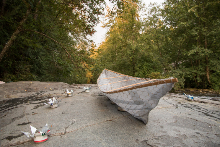 Canoe by the river