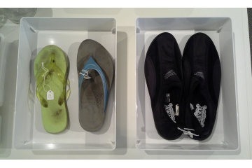 Unnatural History Collection, water shoes + flip flops