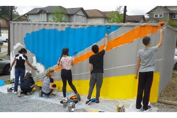 Kanaka Creek Elementary School collaborative murals