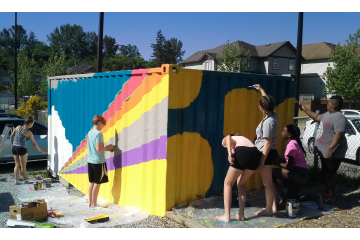 Kanaka Creek Elementary School collaborative murals