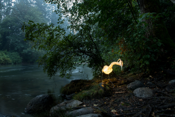 Heron lantern