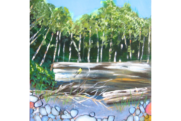 Up the Creek - detail (goldfinch)