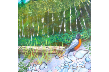 Up the Creek - detail (robin)