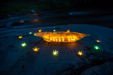 A River of Light: Community Lantern Installation (2015-2018)